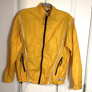 Mountain Equipment Co-op MEC Women's Yellow Cycling Running Jacket Reflectors